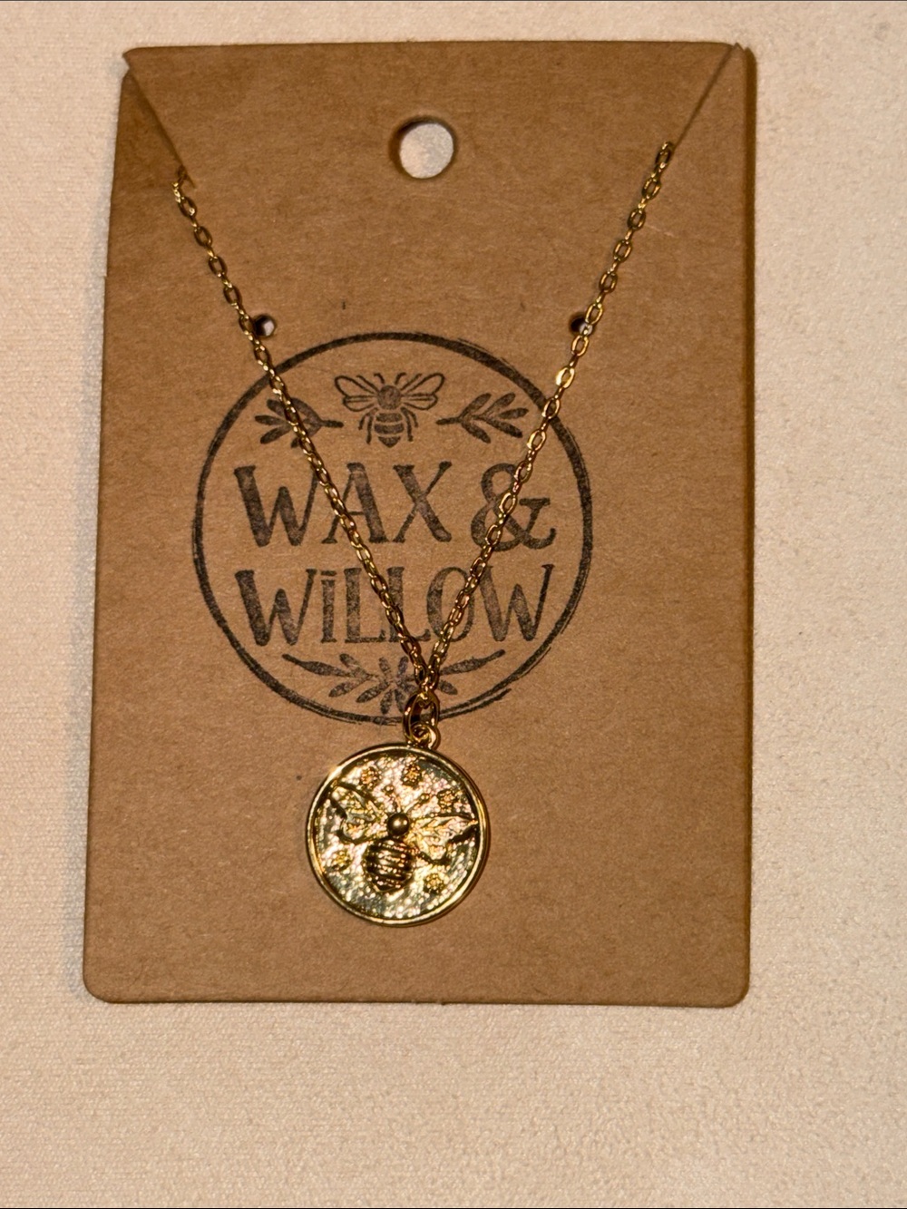 New 18K Gold Filled Bee Necklaces 18”